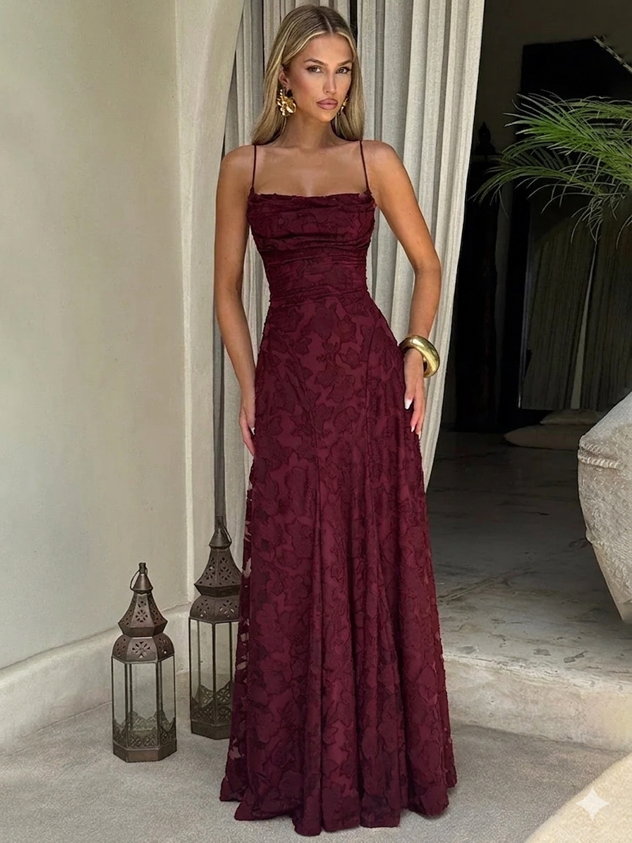Aethel - Spaghetti Strap Maxi Dress