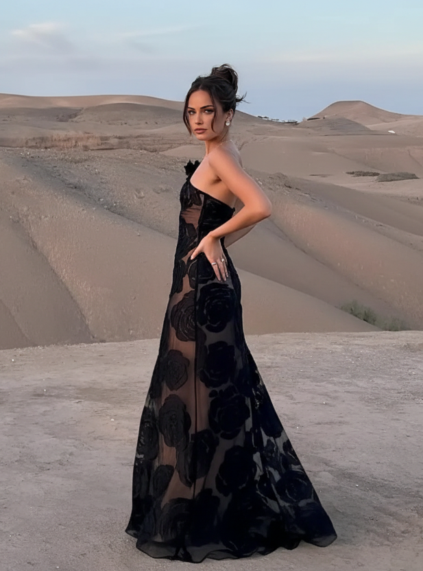 Ember - Jacquard Floral Dress